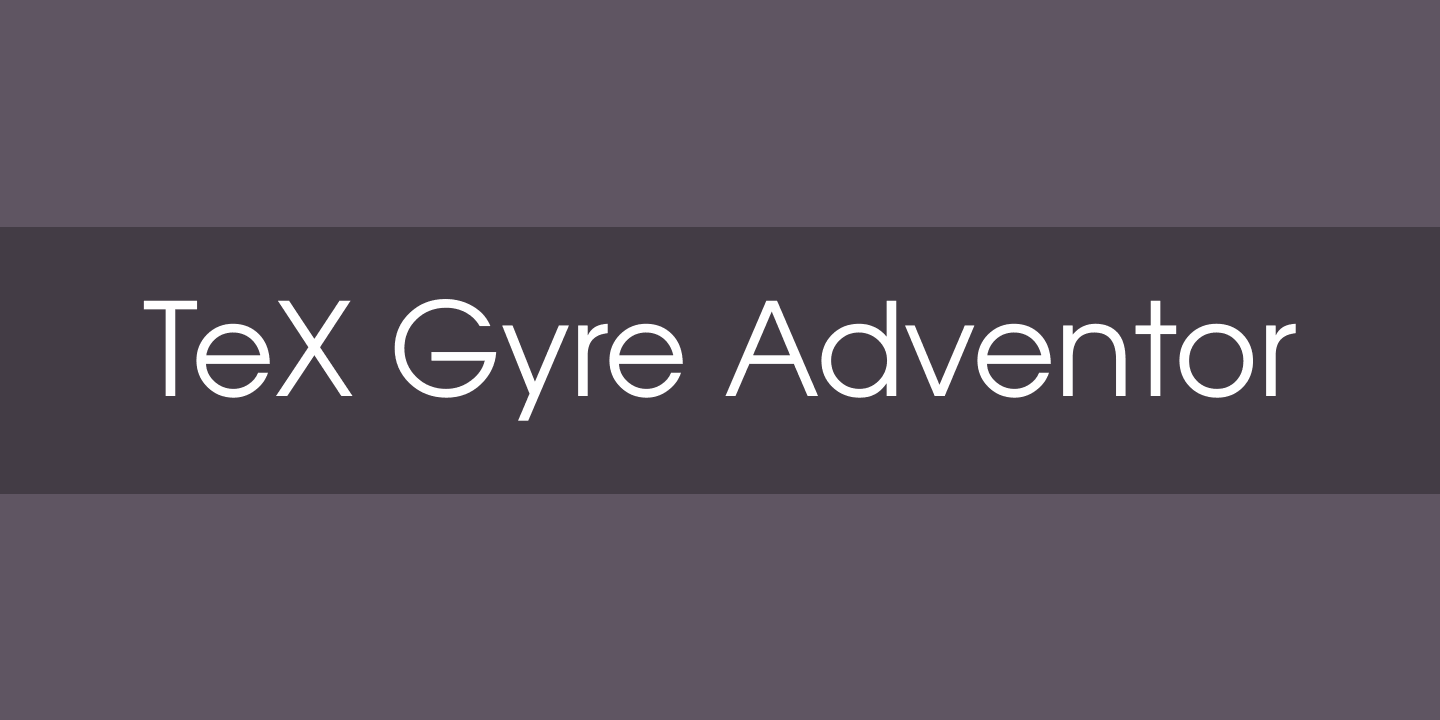 TeX Gyre Adventor